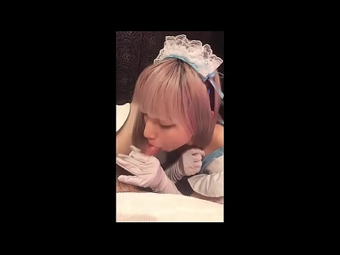 ❤️ Японский идол [mayuka], костюм французской горничной, часть 1, минет и дрочка с лосьоном ❌ Жесткое порно у нас ❌